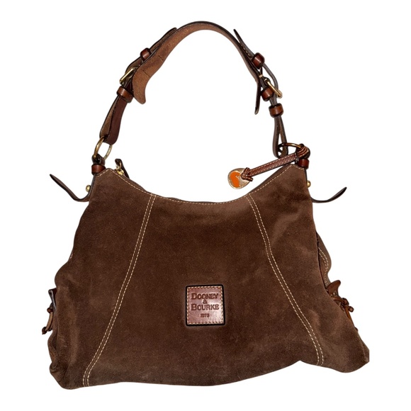 Dooney & Bourke Suede Hobo Bag - Picture 1 of 10